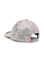 Diesel C-Olav logo-patch leather cap