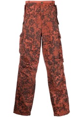 Diesel camouflage-print cargo trousers