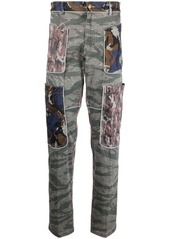 Diesel camouflage-print straight-leg trousers