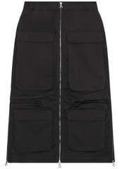 Diesel O-Mirt cargo-pocket elasticated midi skirt