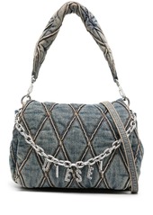 Diesel Charm-D denim shoulder bag