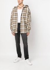 Diesel S-Dewny checked hooded shirt