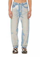 Diesel Coated Straight-Leg Jeans