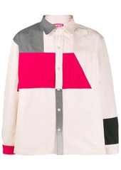 Diesel colour block shirt jacket