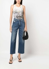 Diesel crease-effect cropped jeans