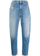 Diesel cropped tapered-leg jeans