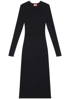 Diesel M-Pelagos cut-out detail midi dress