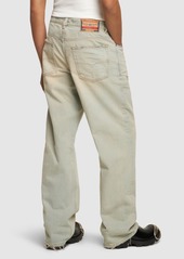 Diesel D-macro Cotton Denim Straight Jeans