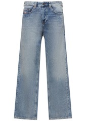 Diesel D-macro Cotton Denim Straight Jeans
