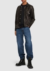 Diesel D-macs Cotton Denim Straight Jeans