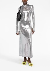 Diesel D-Mathilde L1 metallic-effect maxi dress