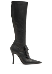 Diesel D-Venus Pocket leather knee-high boots