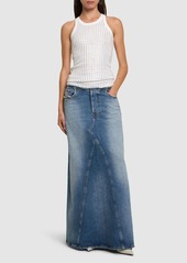 Diesel De Pago Denim Long Skirt