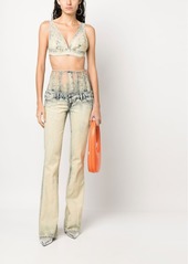 Diesel denim bra-style top