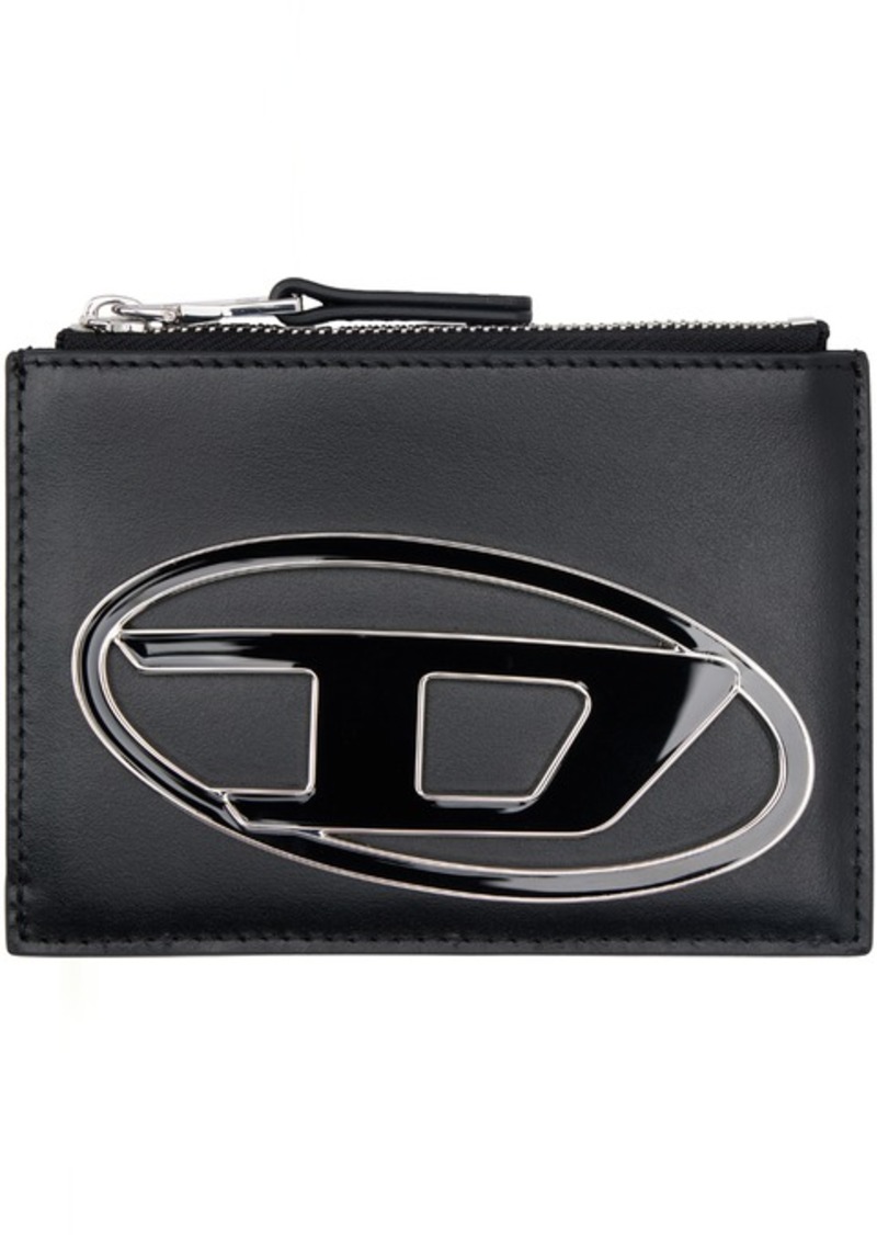 Diesel Black 1dr I Card Holder