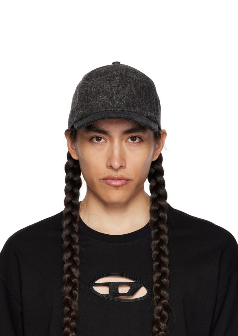 Diesel Black C-Spalm Denim Cap