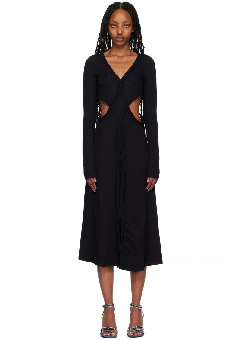 Diesel Black D-Hilly Midi Dress