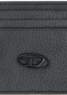 Diesel Black Grained Leather Card Holder