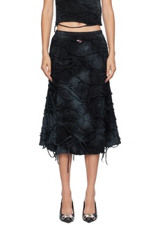 Diesel Black O-Jal Midi Skirt