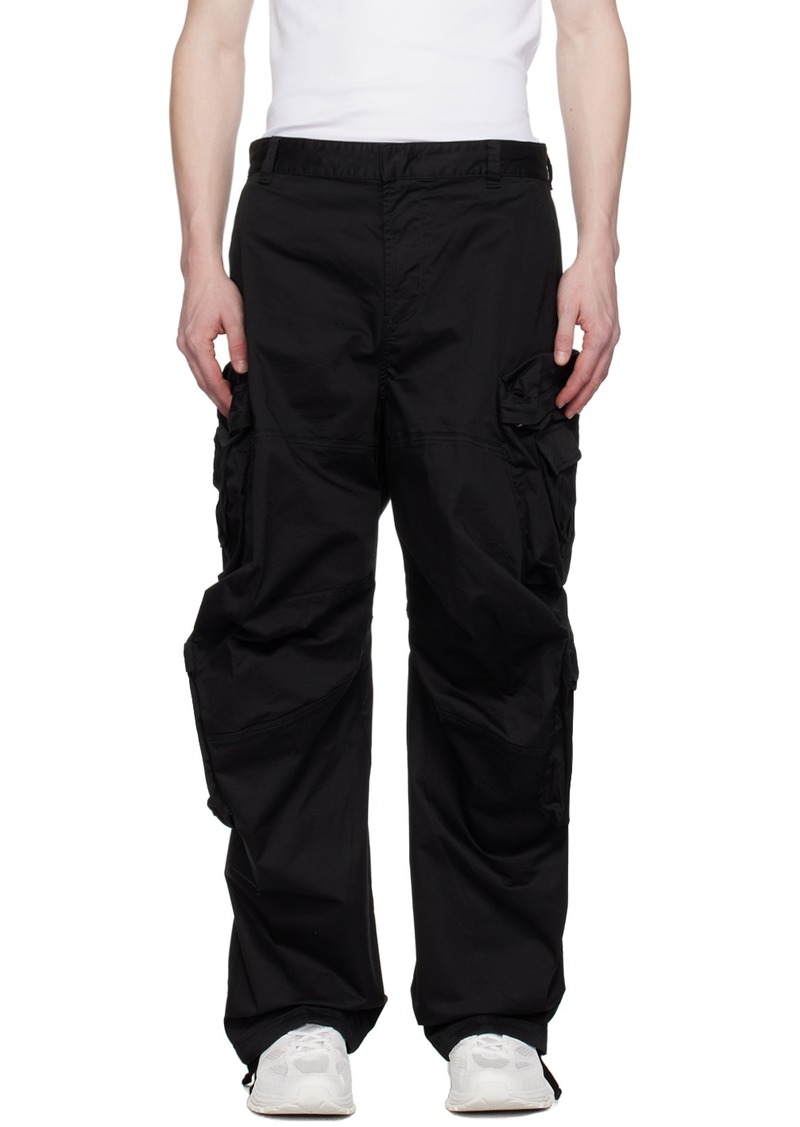 Diesel Black P-Huges-New Cargo Pants