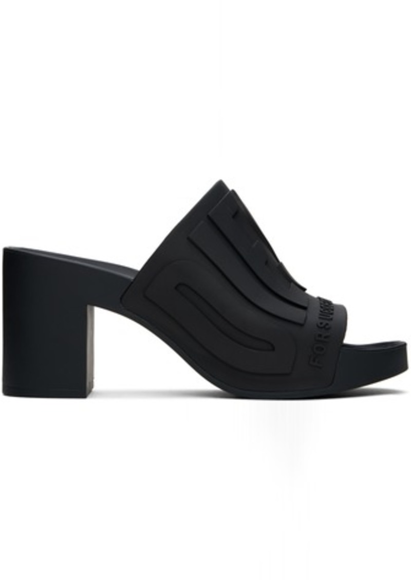 Diesel Black Sa-Pamela H Heeled Sandals