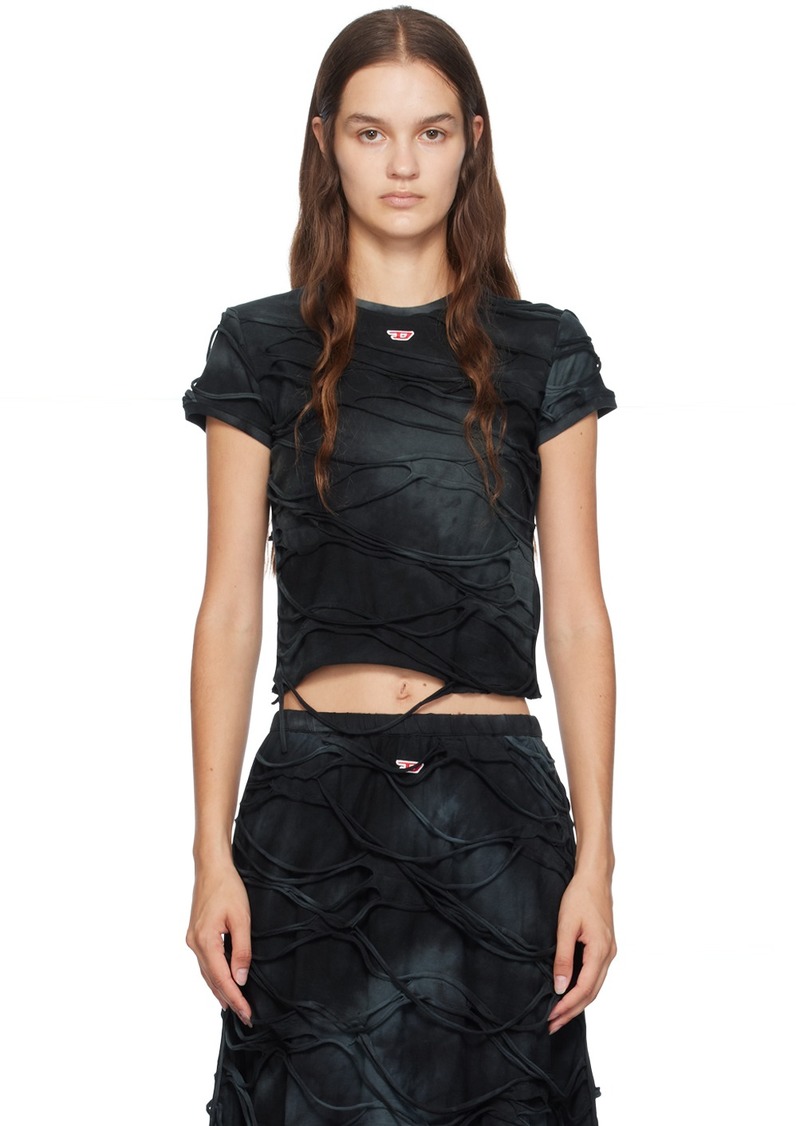 Diesel Black T-Uncutie-Long-P1 T-Shirt