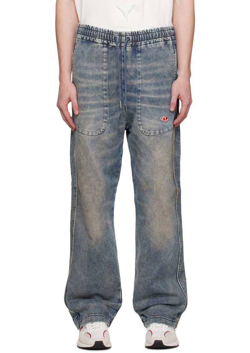 Diesel Blue D-Martians Track Jeans