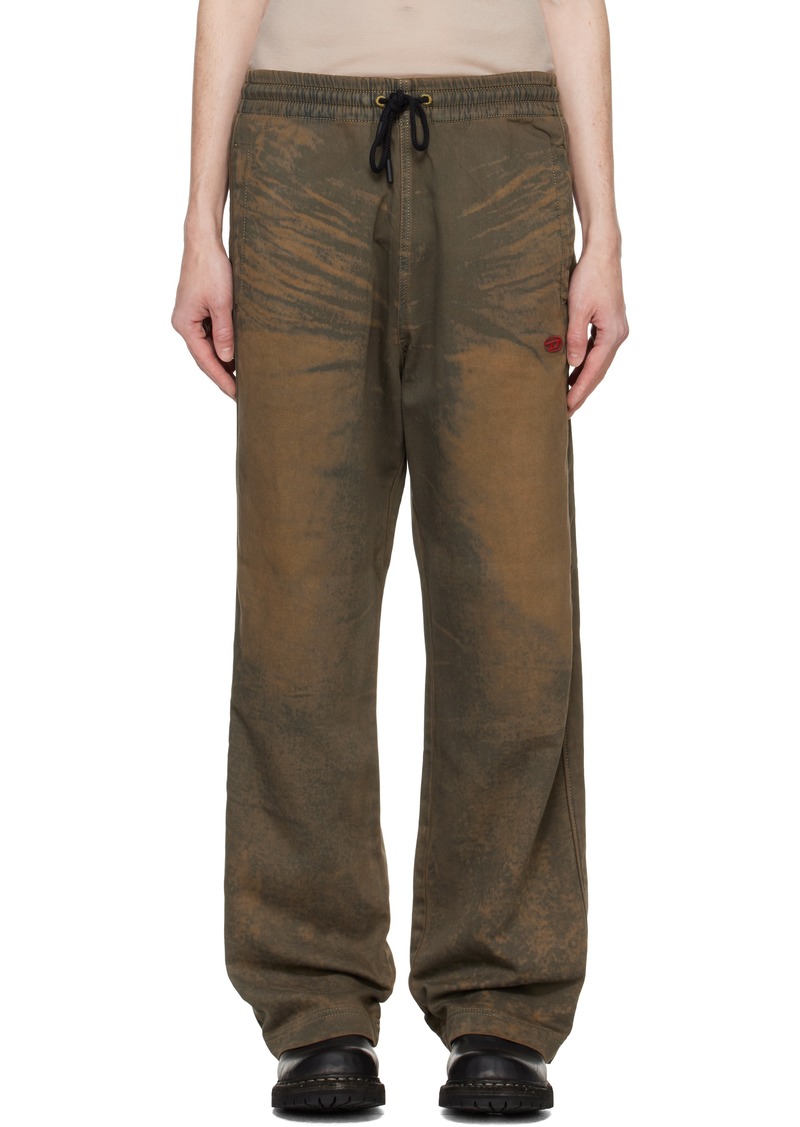 Diesel Brown D-Martians-S Track Sweatpants