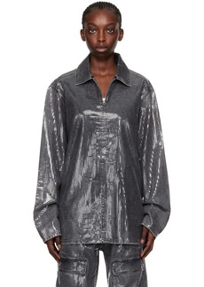 Diesel Gray D-Brad-S Denim Shirt