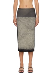 Diesel Gray M-Arilou-A Midi Skirt