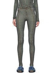 Diesel Green P-Koll-N1 Leggings