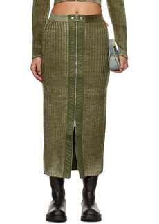 Diesel Khaki M-Asi Maxi Skirt