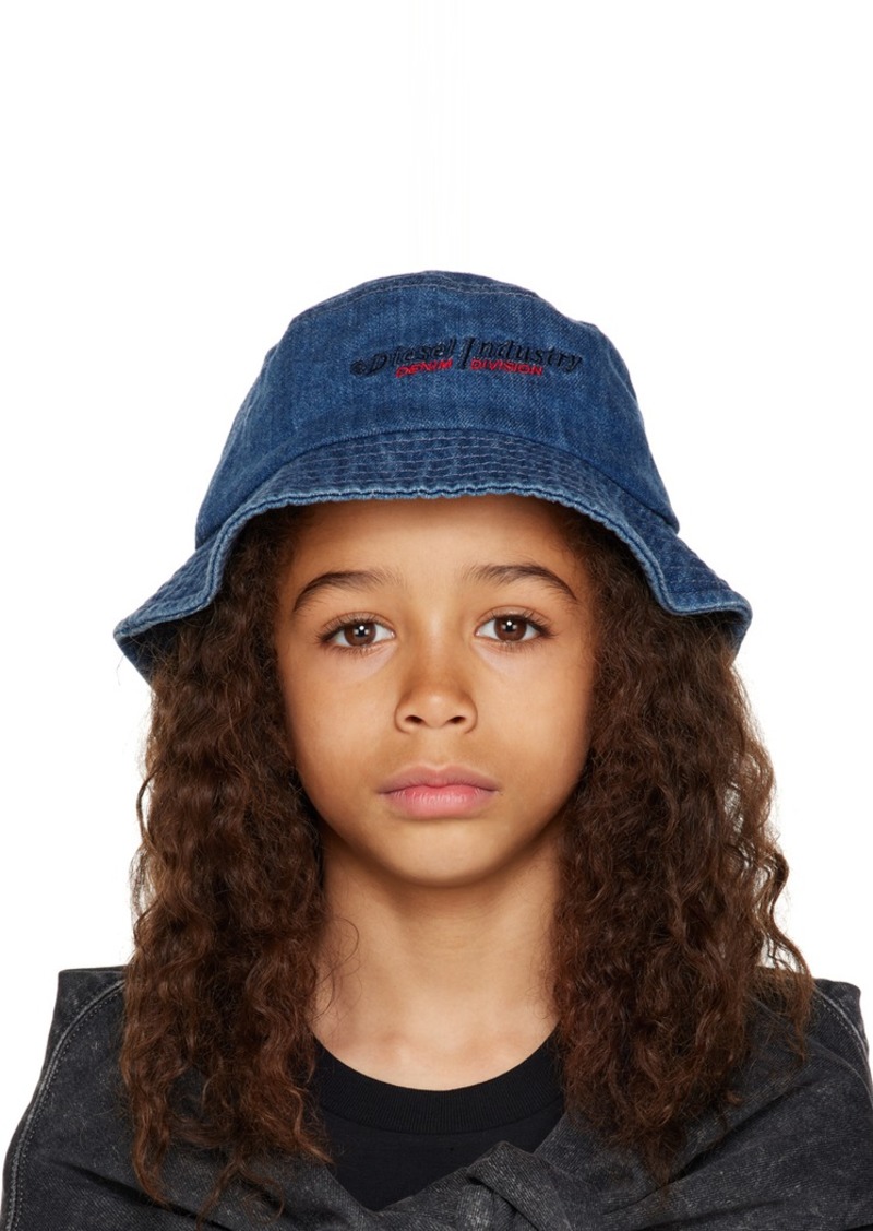 Diesel Kids Blue Femil Denim Bucket Hat