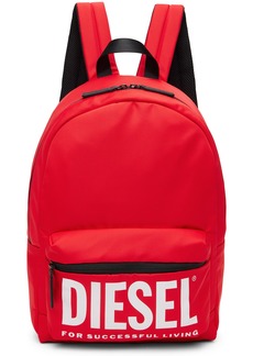 Diesel Kids Red Printed Backpack