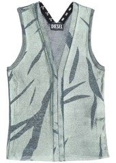 Diesel 'm-arcela' laminated knit top