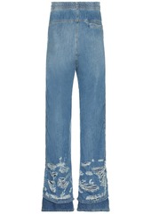 Diesel Martian Denim Wide Pants