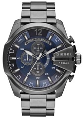 Diesel Men's Chronograph Mega Chief Gunmetal Ion-Plated Stainless Steel Bracelet Watch 59x51mm DZ4329