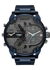 Diesel Men's Chronograph Mr. Daddy 2.0 Blue Stainless Steel Bracelet Watch 57mm