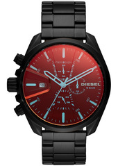 Diesel Men's Chronograph MS9 Black Stainless Steel Bracelet Watch 47mm