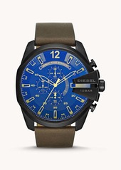 Diesel Men's Mega Chief Chronograph, Black-Tone Stainless Steel Watch