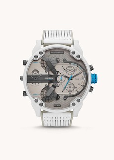 Diesel Men's Mr. Daddy 2.0 Chronograph, White-Tone Stainless Steel Watch