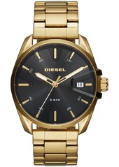 Diesel Men's MS9 Gold-Tone Stainless Steel Bracelet Watch 44mm