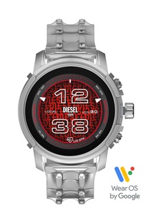 Diesel Men's Smartwatch Gen 6, Griffed Stainless Steel with Stainless Steel Bracelet