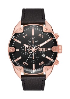 Diesel Men's Spiked Chronograph, Rose Gold-Tone Stainless Steel Watch