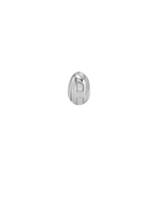 Diesel Unisex Stainless Steel Stud Earring - Silver