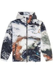 DIESEL WARRETT PRINTED HOODIE CLOTHING