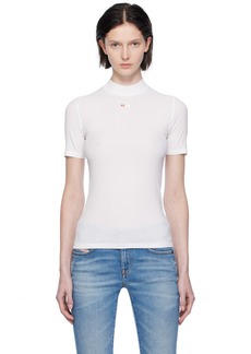 Diesel White T-Mokky-Microdiv T-Shirt