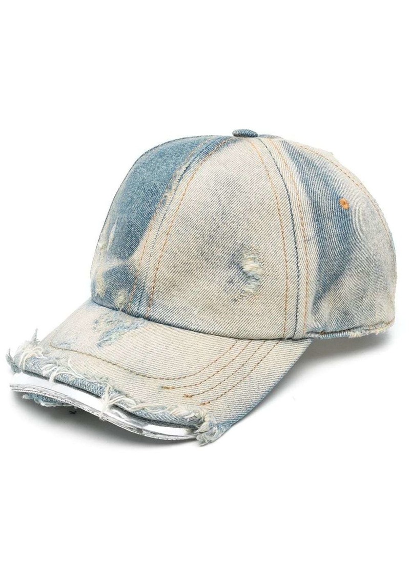 Diesel C-Yasu distressed-finish denim cap