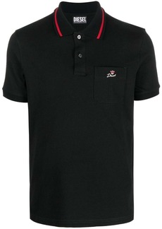 Diesel embroidered-logo polo shirt
