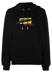 Diesel F-Ang-HOOD-R20 embroidered tape cotton hoodie